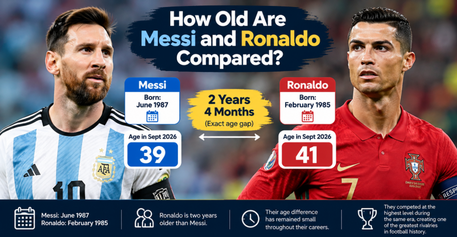 how old is messi and ronaldo