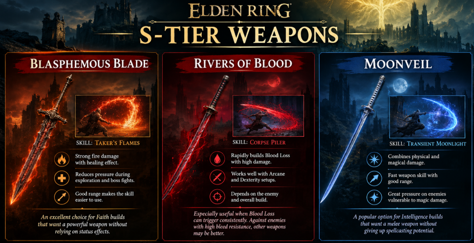 elden ring weapon tier list