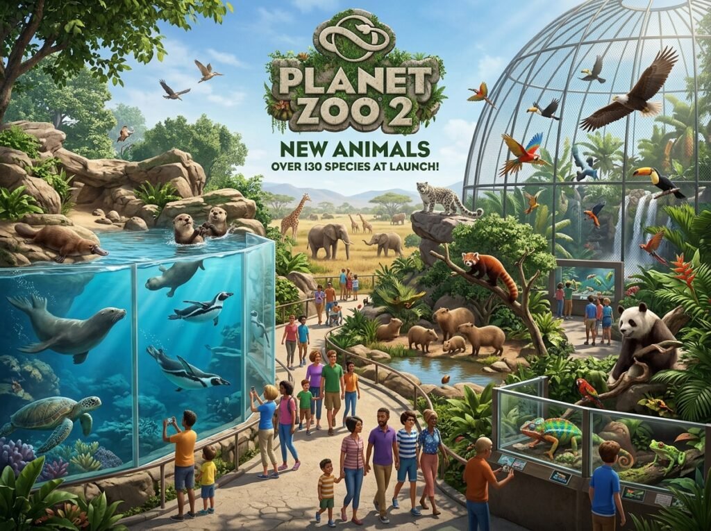 Planet Zoo 2 new animals and features